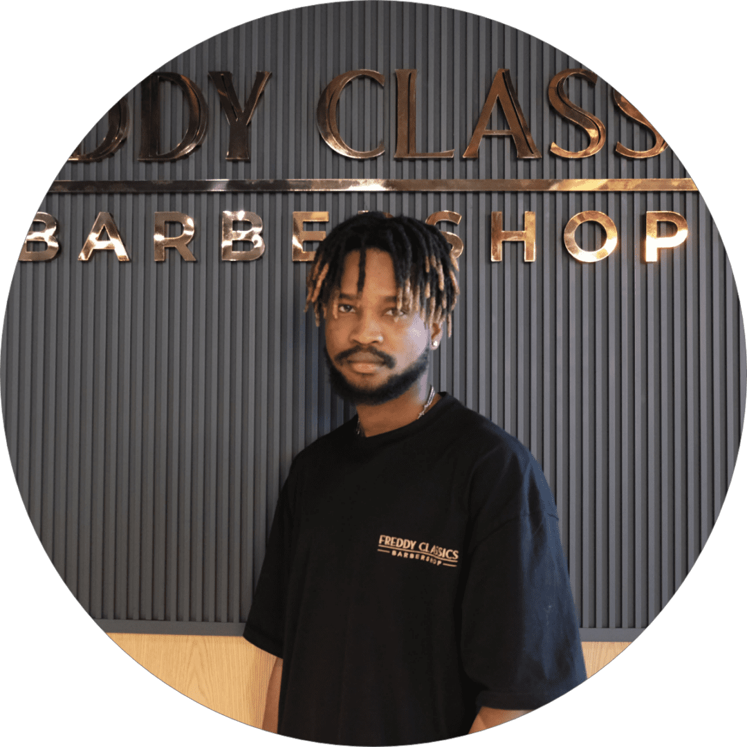 Professional barber Evans at Freddy Classics Dubai